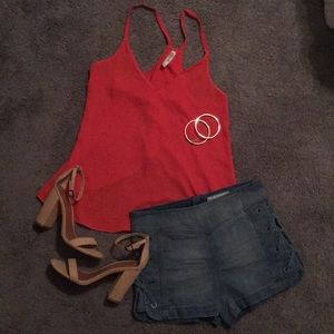 Coral Rory Beca Open Back Tank Top - Size S
